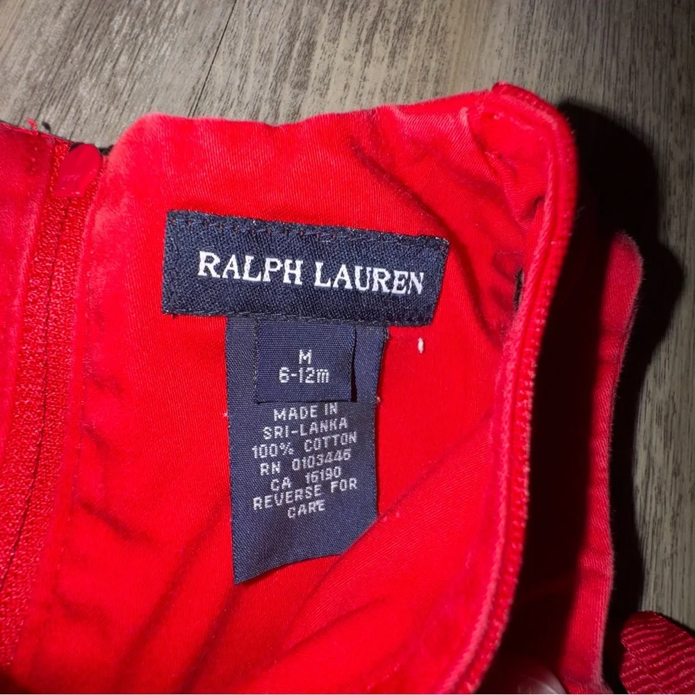 Ralph Lauren Red Kids Wrap Dress